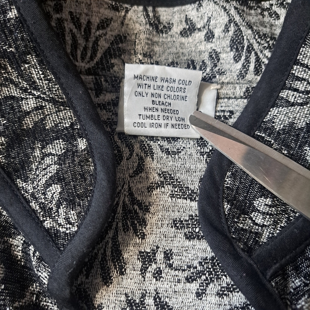 BonWorth XS Petite Tapestry Open Front Jacket - Picture 5 of 9